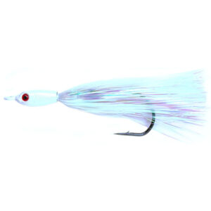 Jigging World Fluke Candy Teaser Lures V2 with Mylar Flash - White