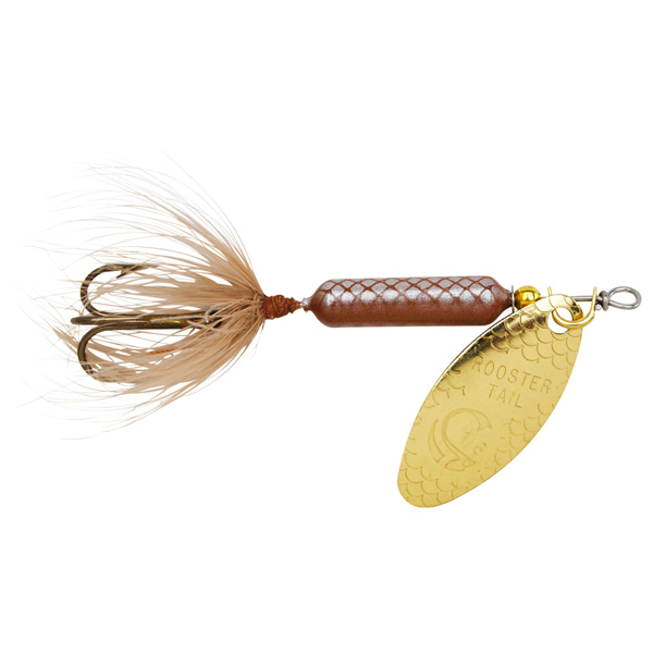 Yakima Bait Original Rooster Tail Treble Fishing Lure, 1/8oz - Brown 1 Yakima Bait Original Rooster Tail Treble Fishing Lure - Brown