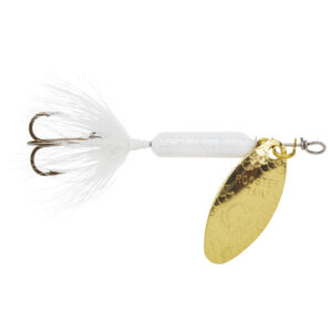 Yakima Bait Original Rooster Tail Treble Fishing Lure - Glitter White