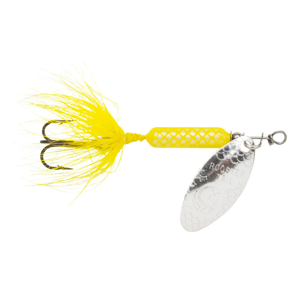 Yakima Bait Original Rooster Tail Treble Fishing Lure, 1/8oz - Yellow 1 Yakima Bait Original Rooster Tail Treble Fishing Lure - Yellow