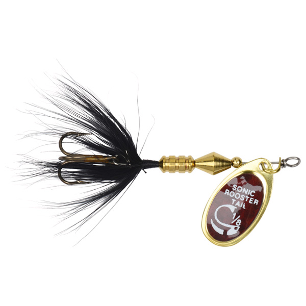 Yakima Bait Sonic Rooster Tail Spinner Lure, 1/8oz - Black Mylar 1 Yakima Bait Sonic Rooster Tail Spinner Lure - Black Mylar