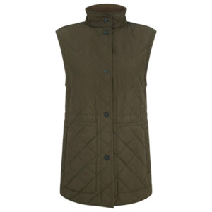 Purdey Women's Quilted Purdey Gilet - Dark Olive