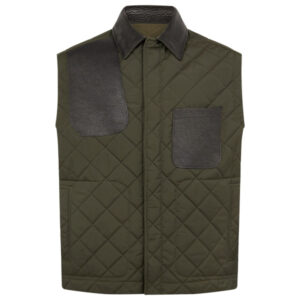 Purdey Men's Padded Barn Gilet - Olive