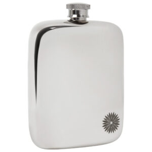 Purdey Pewter Hip Flask with Sporter Engraving