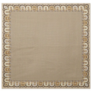 Purdey Small Medallion Scarf - Taupe