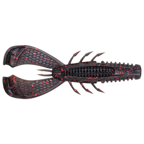 Rapala Crushcity Cleanup Craw Fishing Lures - Black Red Flake 1 Rapala CrushCity Cleanup Craw Fishing Lures - Black Red Flake