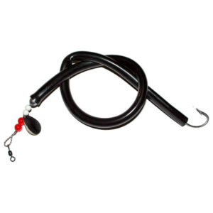 Fishing Finatics Deadly Santini Tube-N-Worm Fishing Lure - Black
