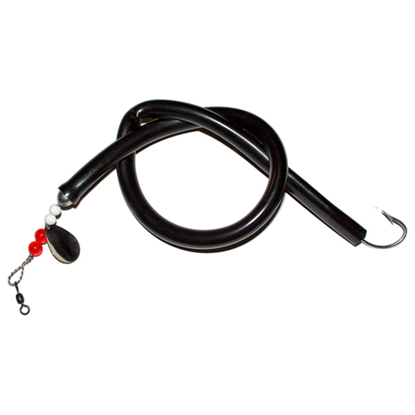 Fishing Finatics Deadly Santini Tube-N-Worm Fishing Lure - Black 1 Fishing Finatics Deadly Santini Tube-N-Worm Fishing Lure - Black