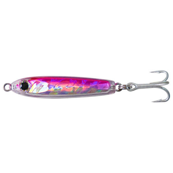 Game On! EXO Jig Lure with Treble Hook, 4" - Pink 1 Game On! EXO Jig Lure with Treble Hook - Pink