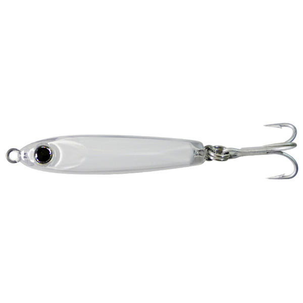 Game On! EXO Jig Lure with Treble Hook, 2.5" - White 1 Game On! EXO Jig Lure with Treble Hook - White