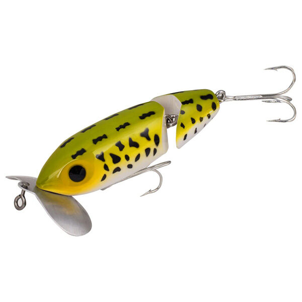 Lurenet Arbogast Jointed Jitterbug Fishing Lure, 2-1/2" - Frog/White Belly 1 Lurenet Arbogast Jointed Jitterbug Fishing Lure - Frog/White Belly