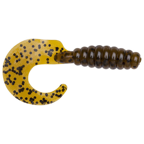 Lurenet YUM Grub Soft Bait Lures, 3" - Green Pumpkin 1 Lurenet YUM Grub Soft Bait Lures - Green Pumpkin