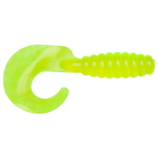 Lurenet YUM Grub Soft Bait Lures, 3" - Chartreuse 1 Lurenet YUM Grub Soft Bait Lures - Chartreuse