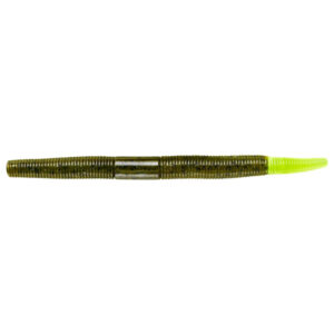 Lurenet YUM Dinger Bulk Soft Bait Lures - Green Pumpkin/Chartreuse