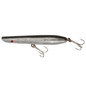 Lurenet Cotton Cordell Pencil Popper Fishing Lure, 6" - Chrome/Black Back