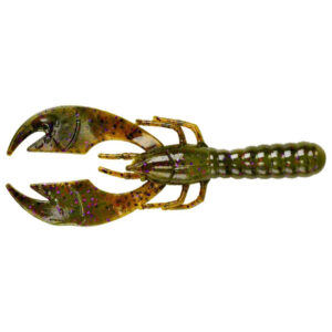 Lurenet YUM Craw Papi Soft Bait Lures - Green Pumpkin/Purple Flake