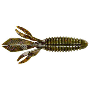 Lurenet YUM Wooly Bug Soft Bait Lures - Green Pumpkin/Purple Flake