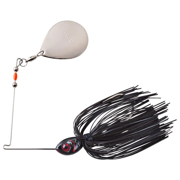Lurenet BOOYAH Single Colorado Blade Spinnerbait Fishing Lure, 3/8oz - Black 1 Lurenet BOOYAH Single Colorado Blade Spinnerbait Fishing Lure - Black
