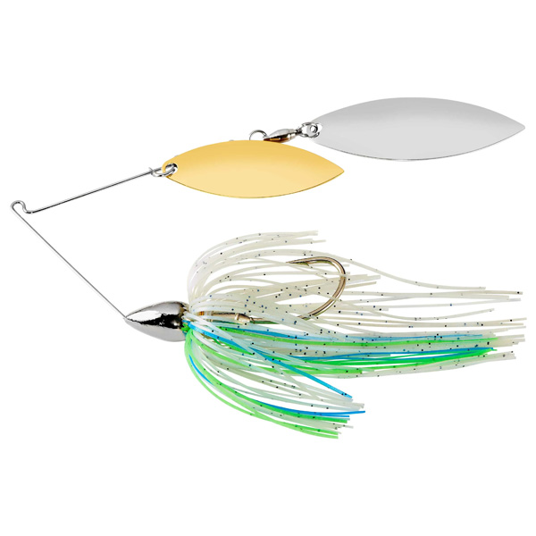 Lurenet War Eagle Nickel Frame Double Willow Spinnerbait Fishing Lure, 1/2oz - Blue Herring 1 Lurenet War Eagle Nickel Frame Double Willow Spinnerbait Fishing Lure - Blue Herring