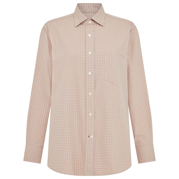 Purdey Women's Tattersall Sporting Shirt - Rose 1 Purdey Women's Tattersall Sporting Shirt - Rose