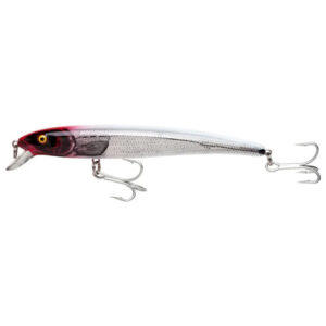 Lurenet Bomber Saltwater Grade Magnum Long A Fishing Lure - Silver Flash/Red Head