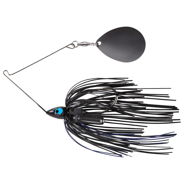 Lurenet War Eagle Night Time Painted Head Single Colorado Black Nickel Spinnerbait Fishing Lure, 3/4oz - Black Blue 1 Lurenet War Eagle Night Time Painted Head Single Colorado Black Nickel Spinnerbait Fishing Lure - Black Blue