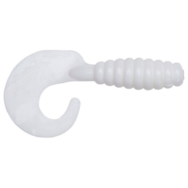 Lurenet YUM Grub Soft Bait Lures, 3" - White 1 Lurenet YUM Grub Soft Bait Lures - White