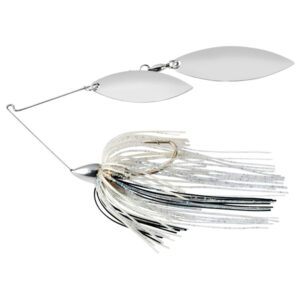 Lurenet War Eagle Nickel Frame Double Willow Spinnerbait Fishing Lure - Silver Shiner