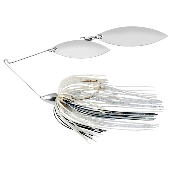 Lurenet War Eagle Nickel Frame Double Willow Spinnerbait Fishing Lure, 3/8oz - Silver Shiner 1 Lurenet War Eagle Nickel Frame Double Willow Spinnerbait Fishing Lure - Silver Shiner