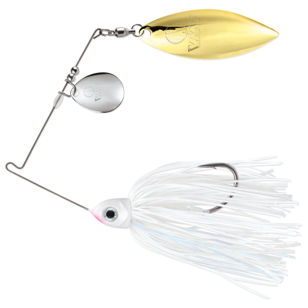 VMC RSS Redline Series Colorado/Willow Spinnerbait Fishing Lure, 1/2oz - White 1 VMC RSS Redline Series Colorado/Willow Spinnerbait Fishing Lure - White