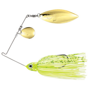 VMC RSS Redline Series Colorado/Willow Spinnerbait Fishing Lure - Dirty Chartreuse Shad