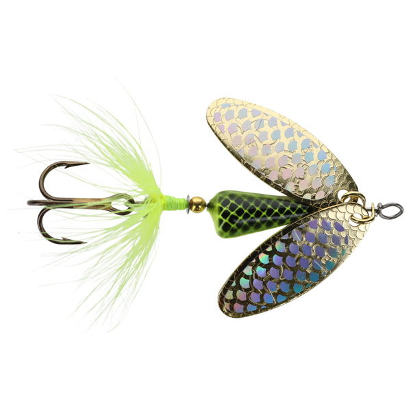 Yakima Bait Rooster Tail Double Flash Fishing Lure, 1/8oz - Chartreuse 1 Yakima Bait Rooster Tail Double Flash Fishing Lure - Chartreuse
