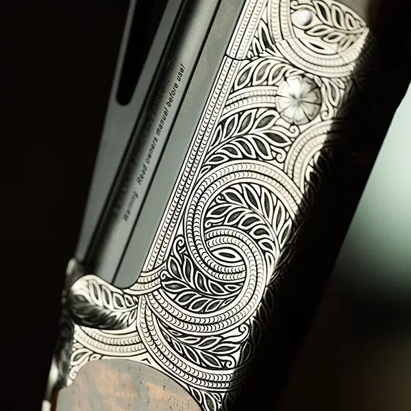 Blaser F3 III B. Leaf Scroll 12Ga 32" Super Sport Grade 11 1 Blaser F3 III B. Leaf Scroll 12Ga 32" Super Sport Grade 11