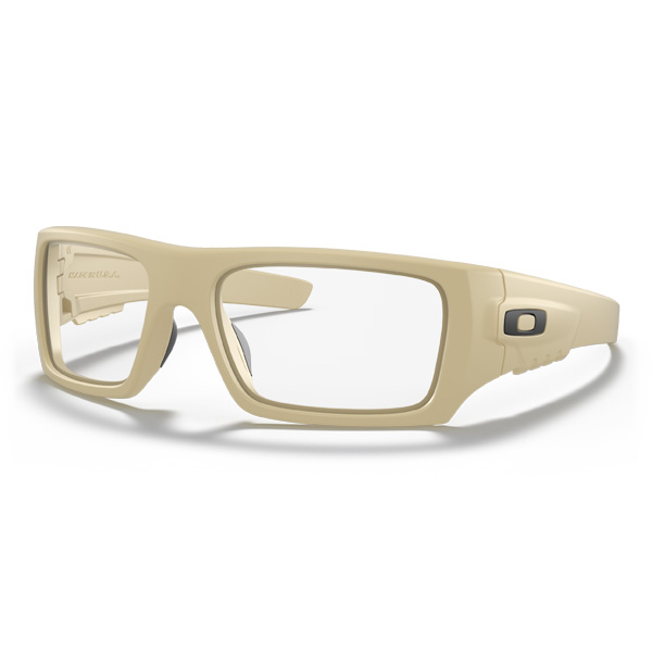 Oakley Standard Issue Ballistic Det Cord Sunglasses - Clear Lenses with Desert Tan Frame 1 Oakley Standard Issue Ballistic Det Cord Sunglasses - Clear Lenses with Desert Tan Frame