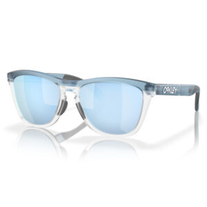 Oakley Frogskins Range Sunglasses - Prizm Deep Water Polarized Lenses with Transparent Stonewash Frame