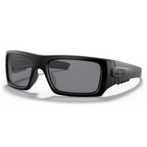 Oakley Standard Issue Det Cord Industrial ANSI Z87.1 Stamped Sunglasses - Grey Lenses with Matte Black Frame
