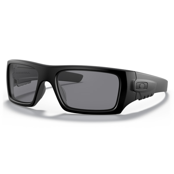 Oakley Standard Issue Det Cord Industrial ANSI Z87.1 Stamped Sunglasses 1 Oakley Standard Issue Det Cord Industrial ANSI Z87.1 Stamped Sunglasses - Grey Lenses with Matte Black Frame