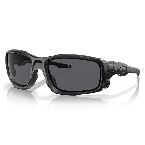 Oakley Standard Issue Shock Tube Sunglasses - Grey Lenses with Matte Black Frame 1 Oakley Standard Issue Shock Tube Sunglasses - Grey Polarized Lenses with Matte Black Frame