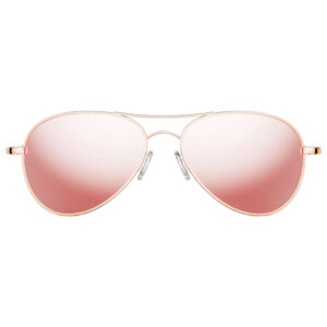 Randolph Engineering Amelia Sunglasses - Rose Gold Lenses and 22k Rose Gold Frame