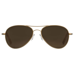 Randolph Engineering Amelia Sunglasses - Cape Sand Lenses and 22k Satin Chocolate Gold Frame