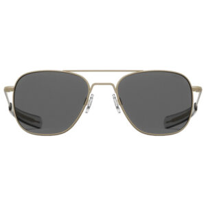 Randolph Engineering Class A Aviator Sunglasses, Regular - American Gray Lenses with Desert Sand Frame