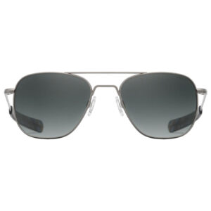 Randolph Engineering Aviator Sunglasses, Regular - Slate Lenses with Satin Gunmetal Frame