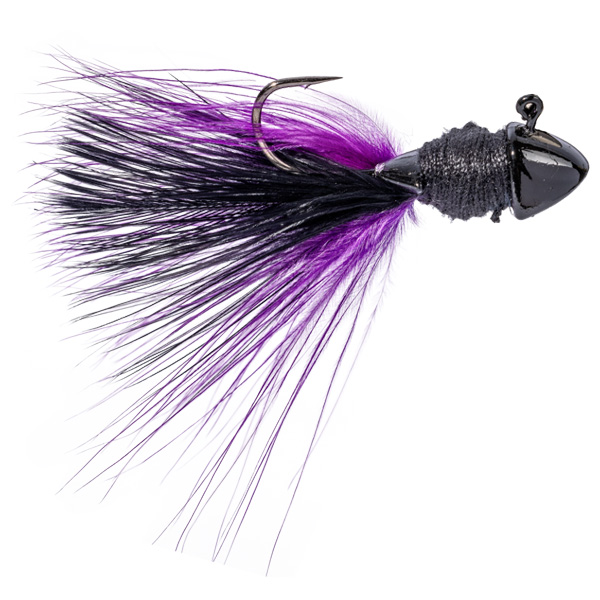 Strike King Tour Grade Hair Jig Lures, 1/4oz - Raven 1 Strike King Tour Grade Hair Jig Lures - Raven