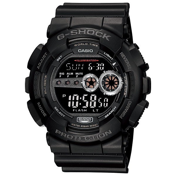 Casio G-SHOCK Digital Watch, GD100-1B 1 Casio G-SHOCK Digital Watch, GD100-1B