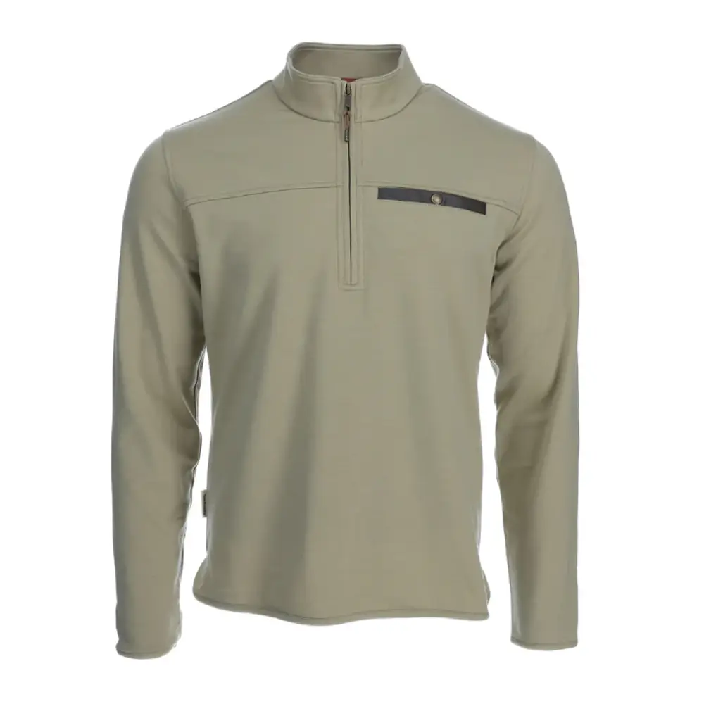 Tom Beckbe Tucker Fleece Quarter Zip Green 1 TOM BECKBE TUCKER FLEECE QUARTER ZIP GREEN