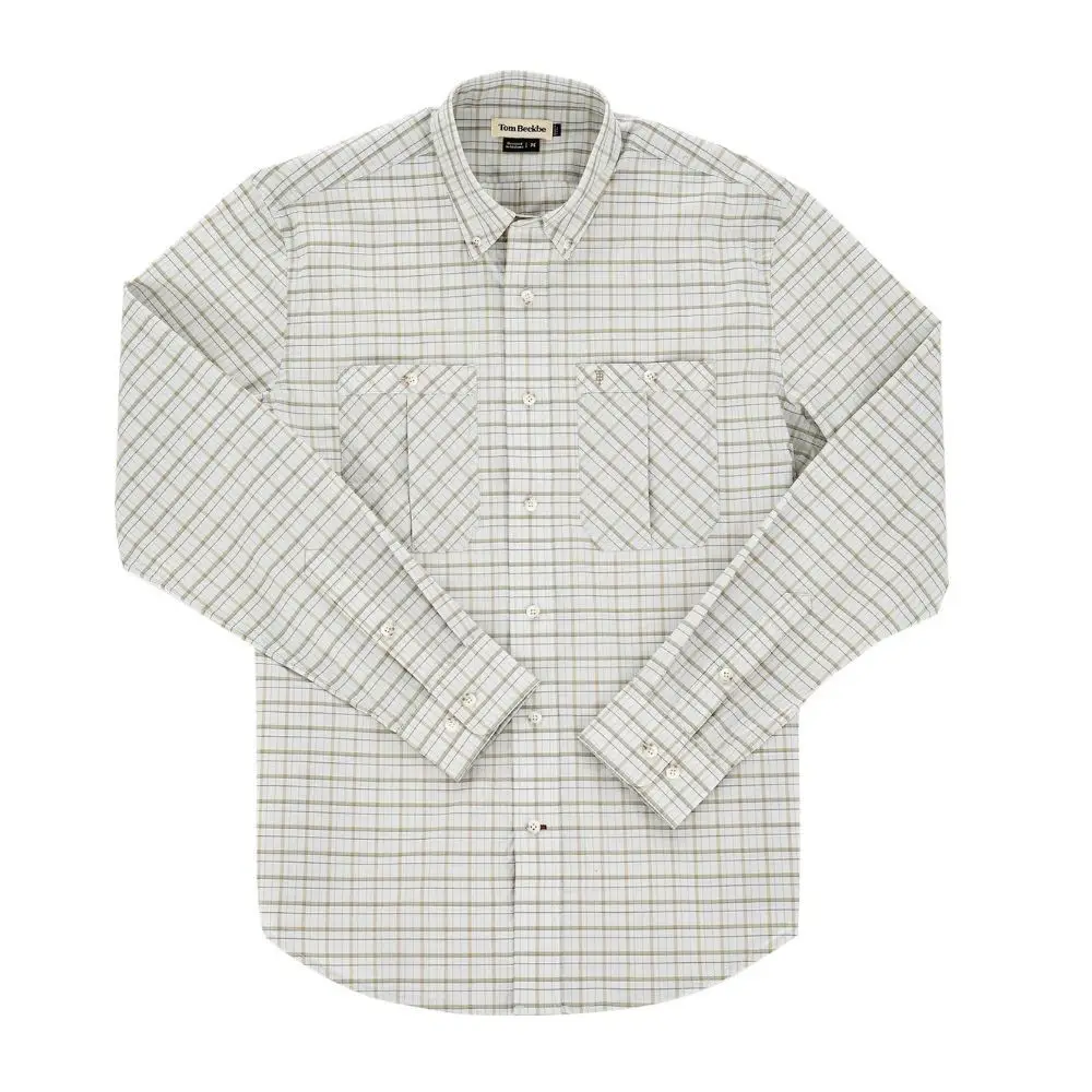 Tom Beckbe Tidewater Long Sleeve Shirt Stone Plaid 1 Tom Beckbe Tidewater Long Sleeve Shirt Stone Plaid