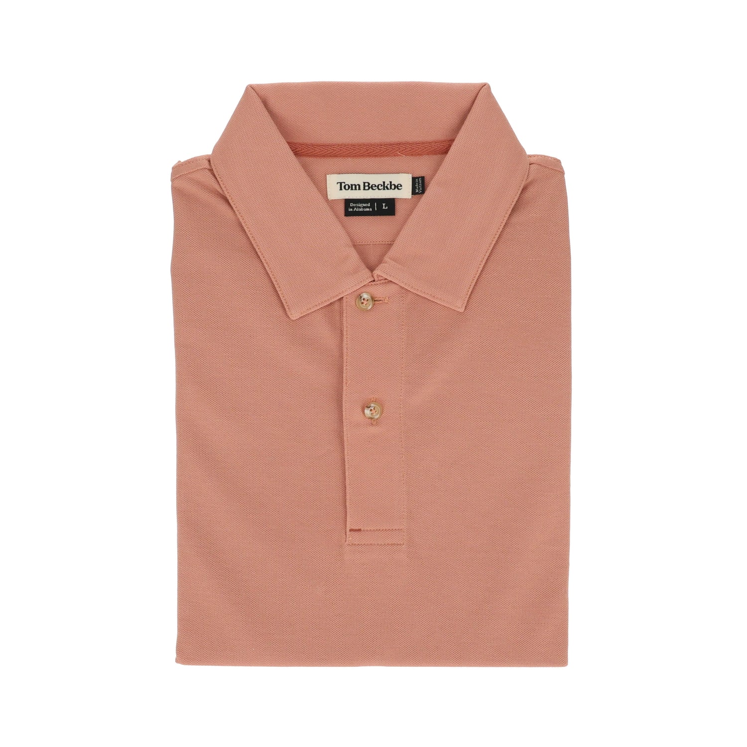 Tom Beckbe Coastal Polo Shirt - Terracotta 1 Tom Beckbe Coastal Polo Shirt - Terracotta