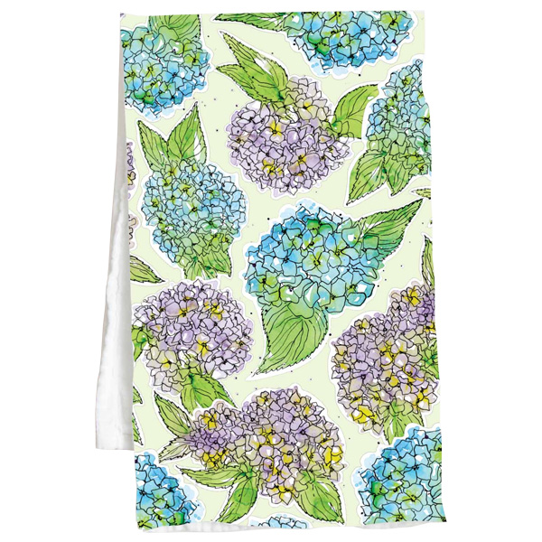 Amanda Klein Hydrangea Flour Sack Tea Towel 1 Amanda Klein Hydrangea Flour Sack Tea Towel