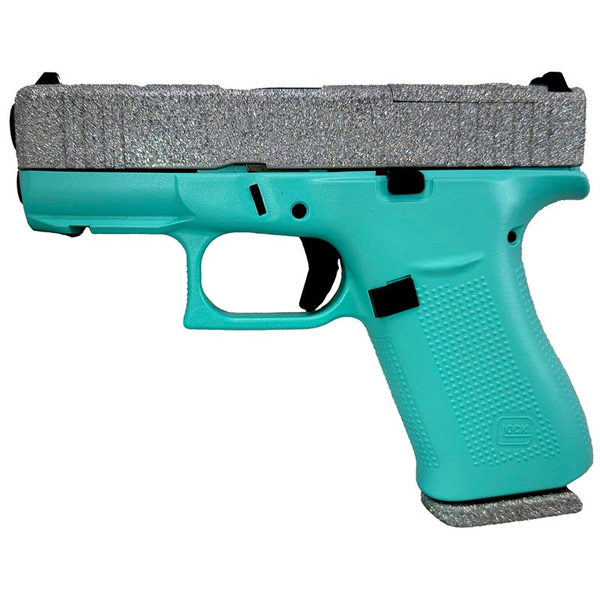 Glock 43X GLITTER GUNZ "Tiffany Diamond" 9MM 3.4" 1 Glock 43X GLITTER GUNZ "Tiffany Diamond" 9MM 3.4"