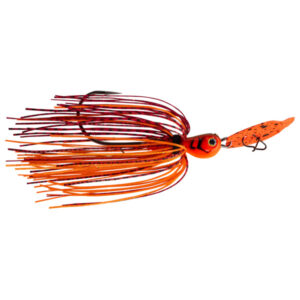 Strike King Thunder Cricket Vibrating Painted Swim Jig Lure - Fire Craw
